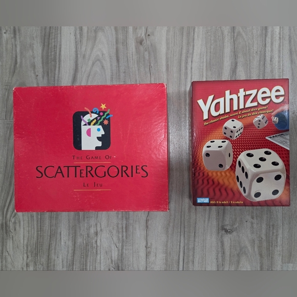 Hasbro Scattergories and Yahtzee Game Set - Picture 1 of 1